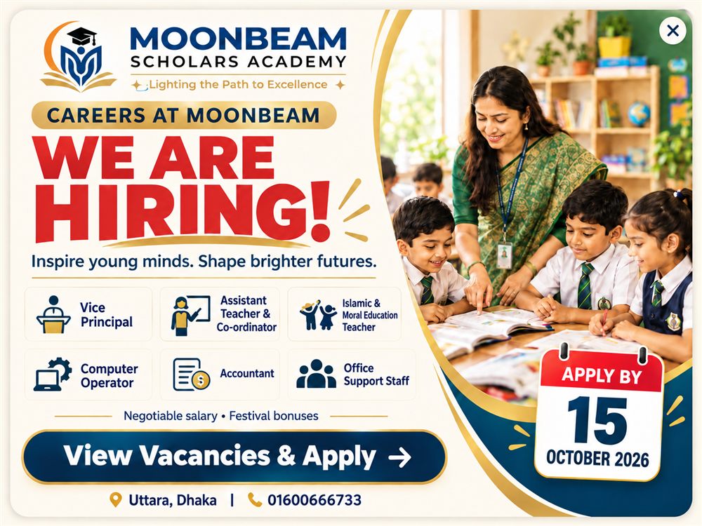 Moonbeam Scholars Academy careers - we are hiring. View vacancies and apply.