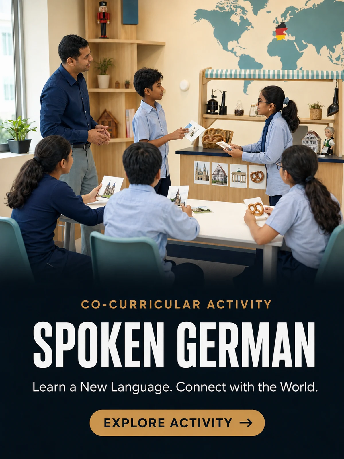 Children taking part in Spoken German